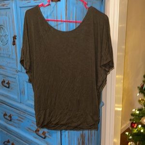 Maurice’s olive green crochet back top